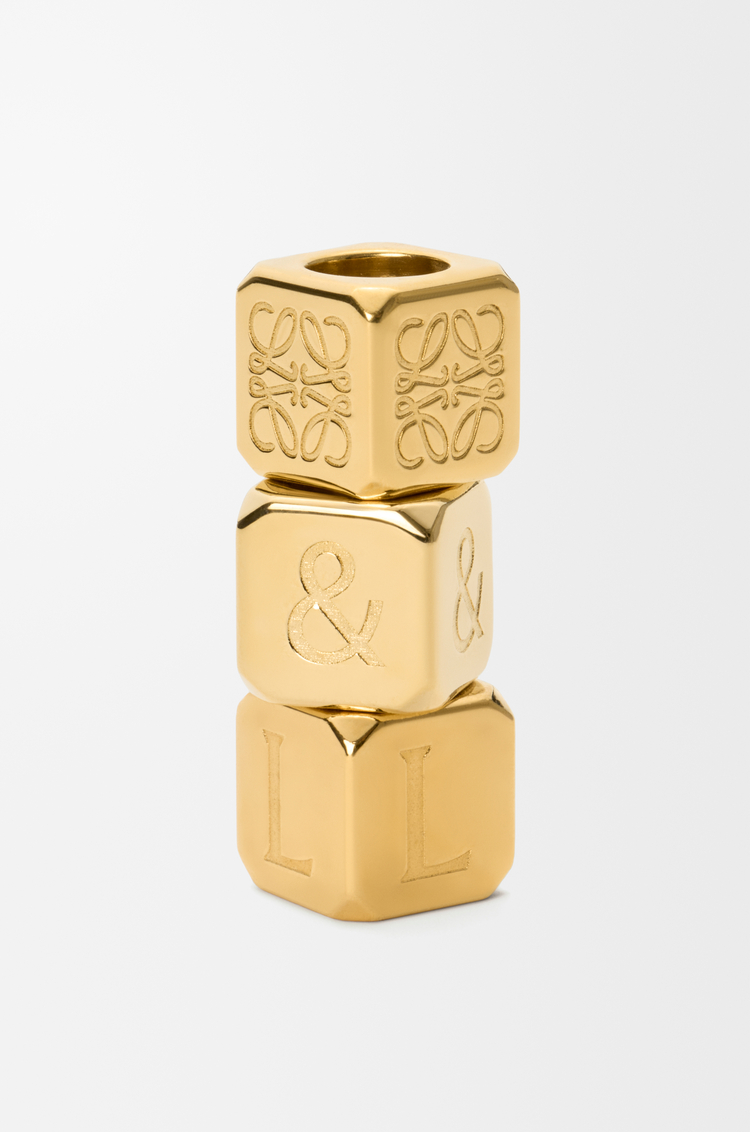 LOEWE Small dice Gold
